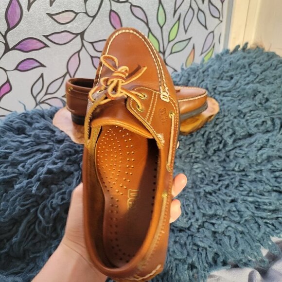 Dexter Vintage Men's Leather Boat Shoes Size 8M - Picture 8 of 11